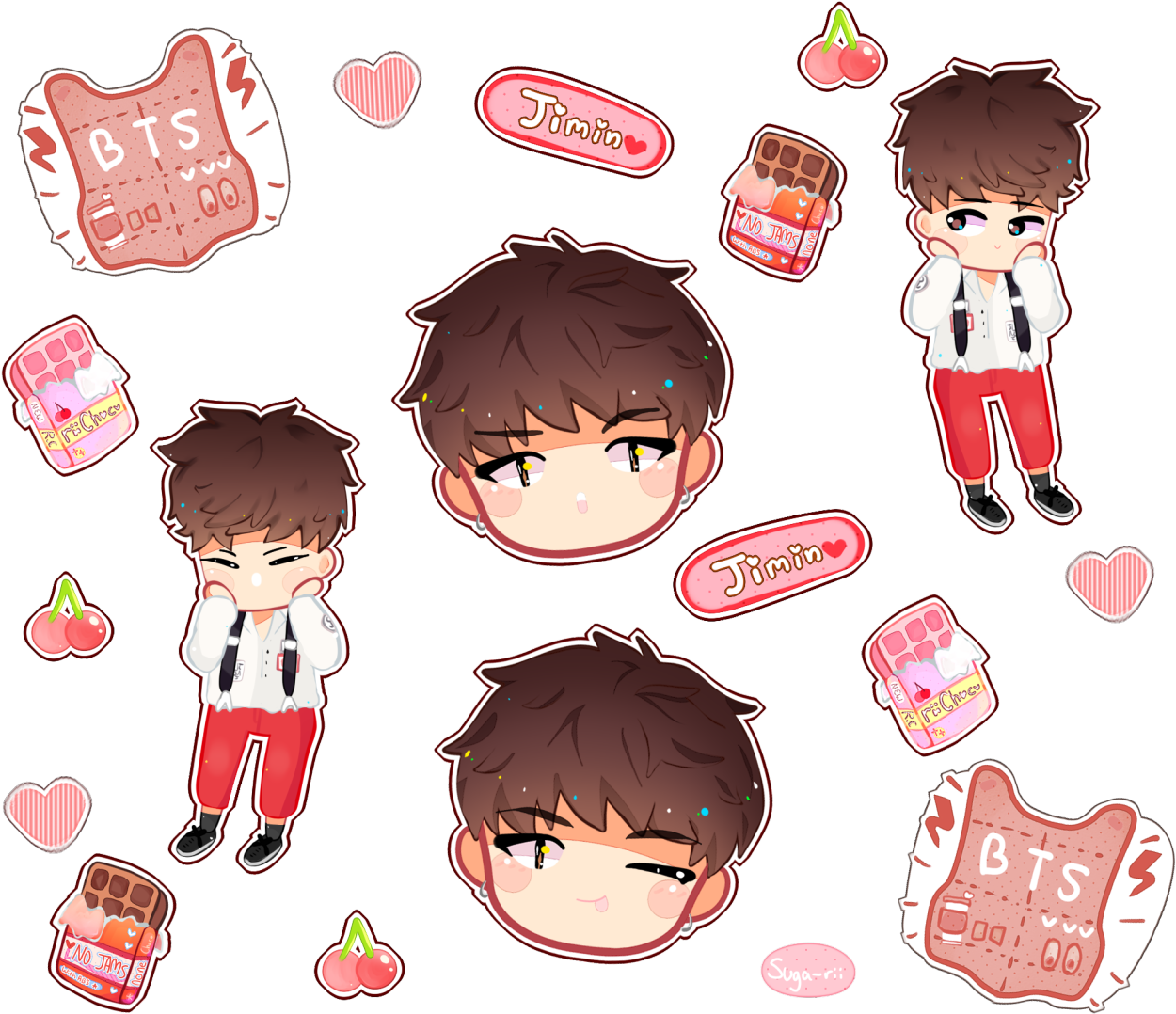 Bts Korea Bts Tumblr - Bts Jimin Stickers Png Clipart (1280x1094), Png Download