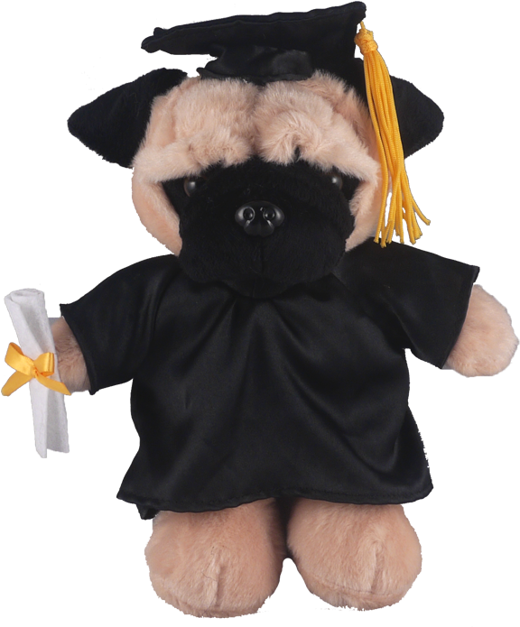 Pug - Stuffed Toy Clipart (636x709), Png Download