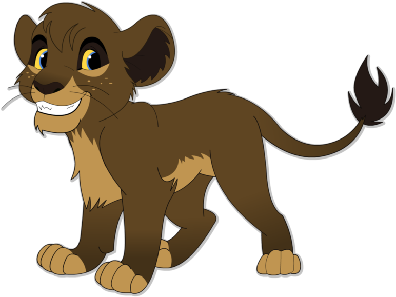 Lion Cub Blake By Blakem15192 - Lion Cub Animated Clipart (772x579), Png Download