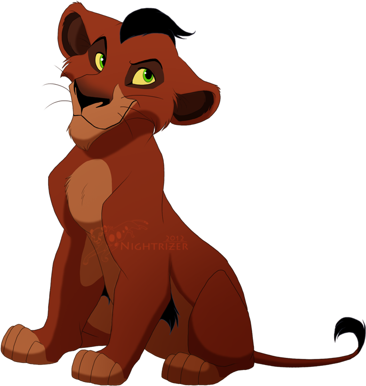 Taka Cub By Nightrizer-d5ml6lh - Lion King Scar Cub Clipart (730x770), Png Download