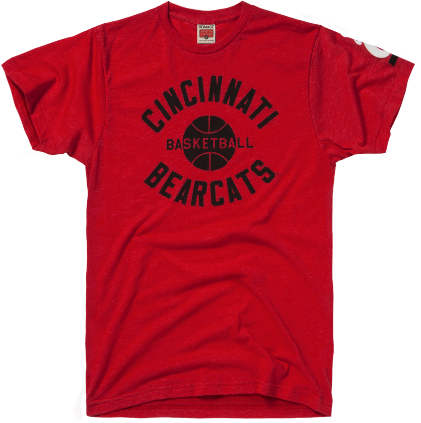 Homage Cincinnati Bearcats Shirt - T Shirt Design Dark Red Clipart (900x900), Png Download