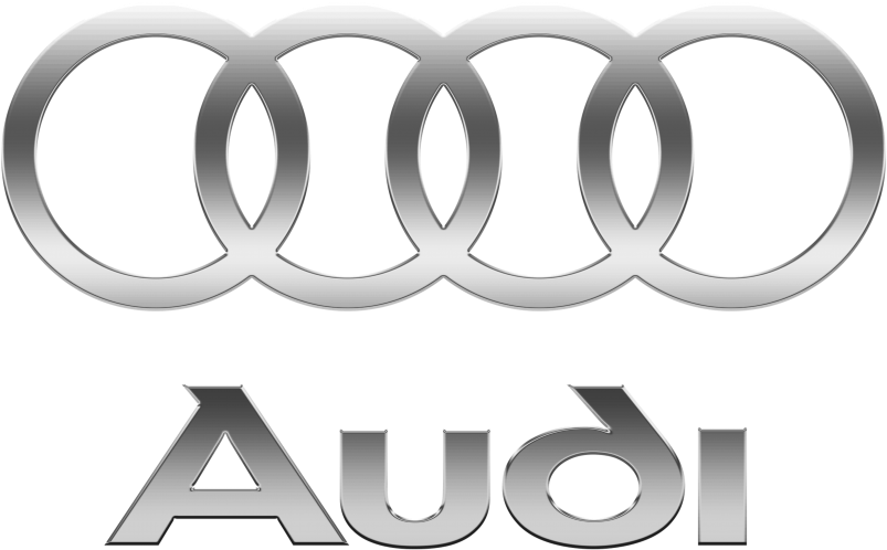 Audi Metallic Logo - Circle Clipart (866x650), Png Download