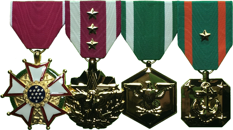 Medal Mounting, Large Medals, Male, Colonel, Usmc - Legion Of Merit Clipart (1024x640), Png Download