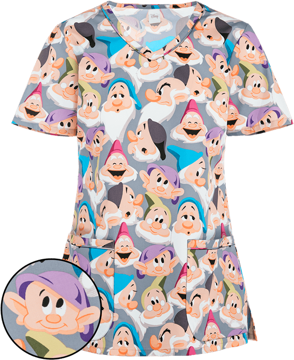 Ck633prs - Pijamas Quirurgicas De Disney Clipart (600x720), Png Download