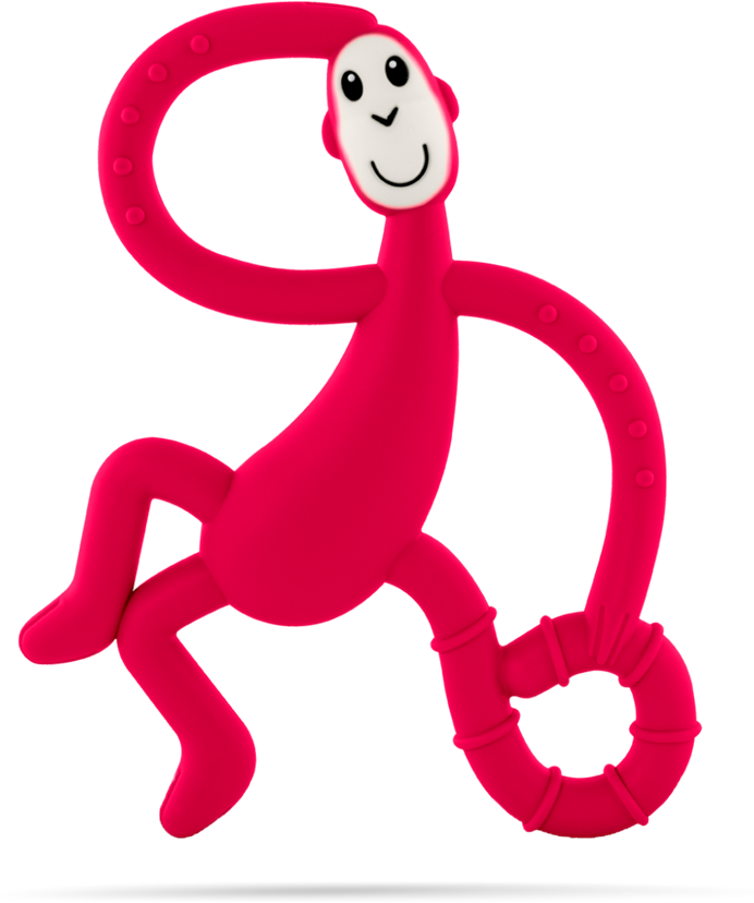 Rubine Dancing Monkey Teether - Hryzatko Opica Clipart (720x847), Png Download