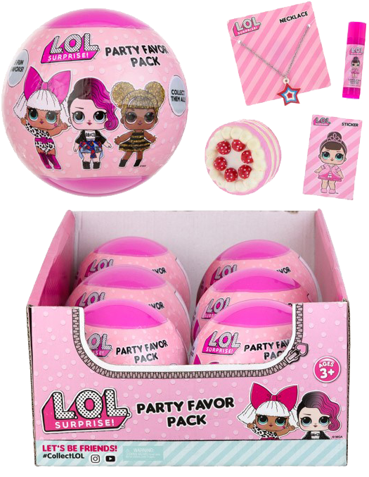 L - O - L - Surprise Party Favor Ball - Box , - Box Clipart (525x677), Png Download