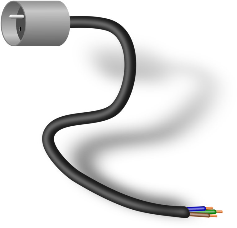 Electrical Connector Electrical Cable Electrical Wires - Tv Cable Clip Art - Png Download (781x750), Png Download