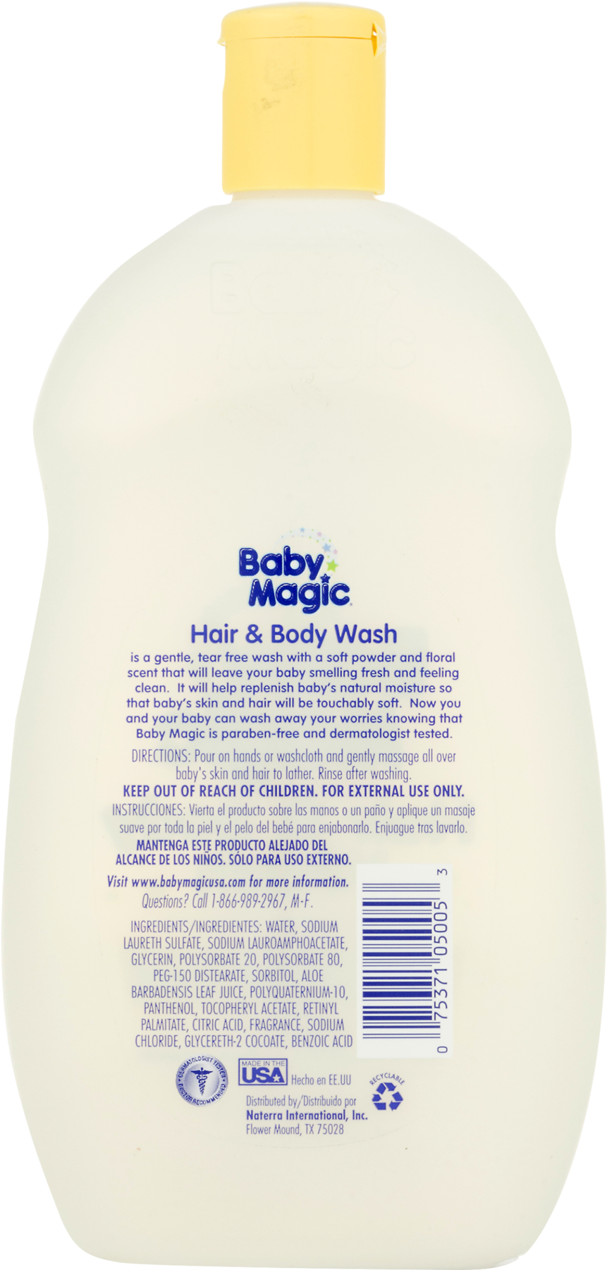 Baby Magic Hair And Body Wash, Soft Powder Scent, - Baby Magic Clipart (1800x1800), Png Download