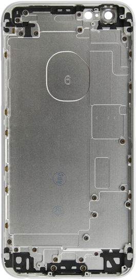 Rear Case For Iphone 6s Silver - Iphone 6 Rear Housing Clipart (650x650), Png Download