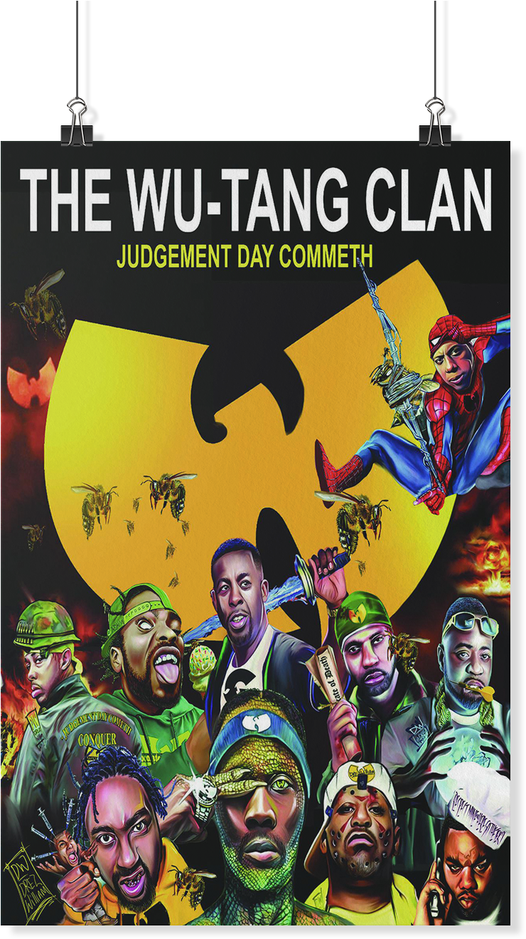 Load Image Into Gallery Viewer, Wutang Clan Poster - Wu Tang Clan Poster Clipart (740x1319), Png Download