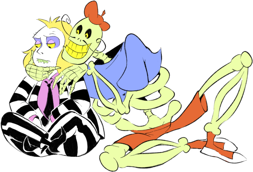 “ No Beetlejuice Slash On The Entire Internet I'll - Cartoon Clipart (900x603), Png Download