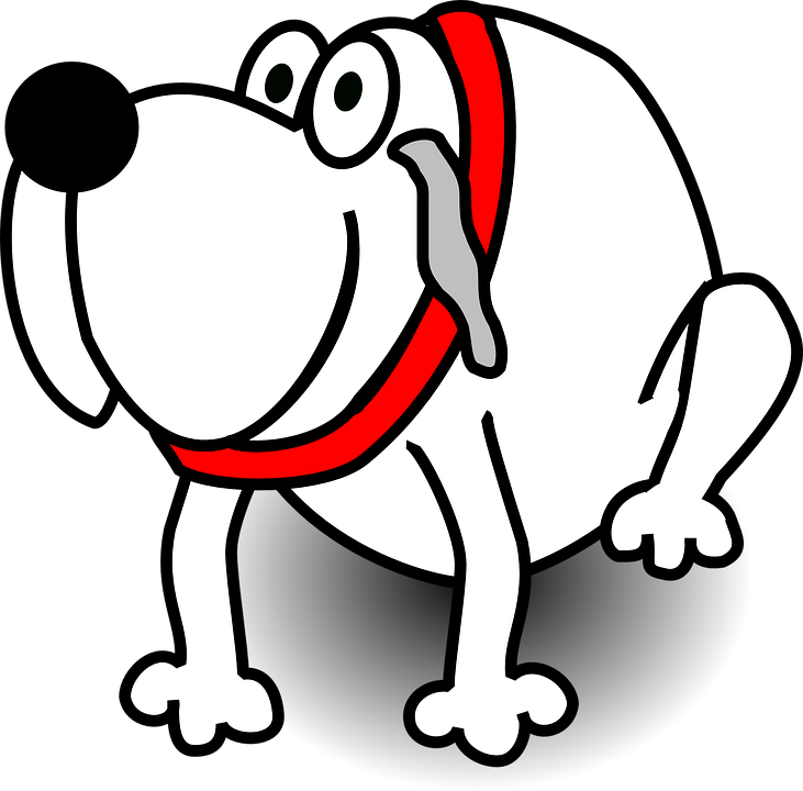 Dogs Clipart Outline - White Dog Clipart - Png Download (731x720), Png Download