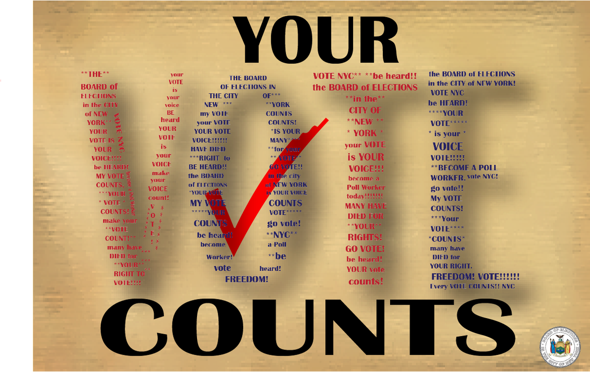 Nycboardofelections - Poster Clipart (1200x763), Png Download