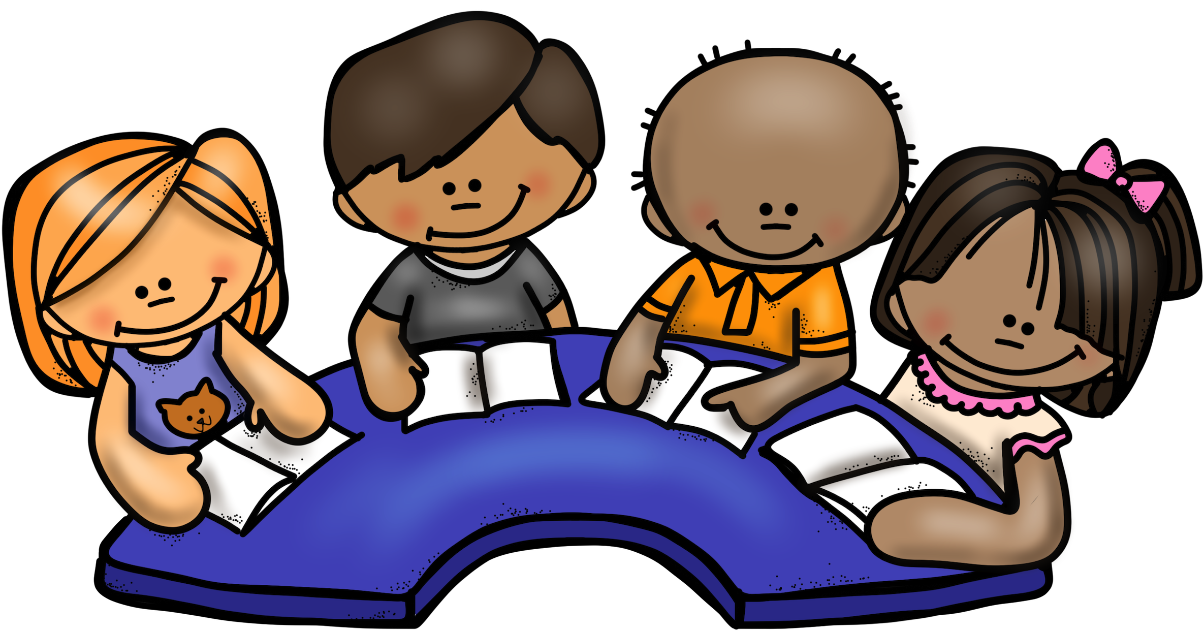 Friendly Clipart Group Child - Differentiated Reading Groups In First Grade - Png Download (2370x1242), Png Download