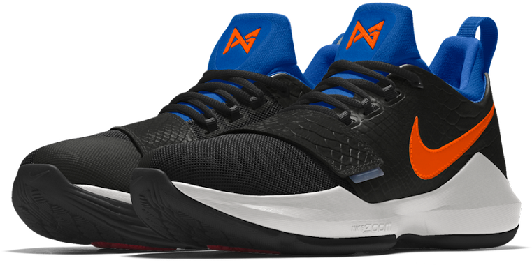 2017 New Arrival Latest Nikeid Pg 1 Okc Colorway Okc - Paul George 3 Colorways Clipart (800x500), Png Download