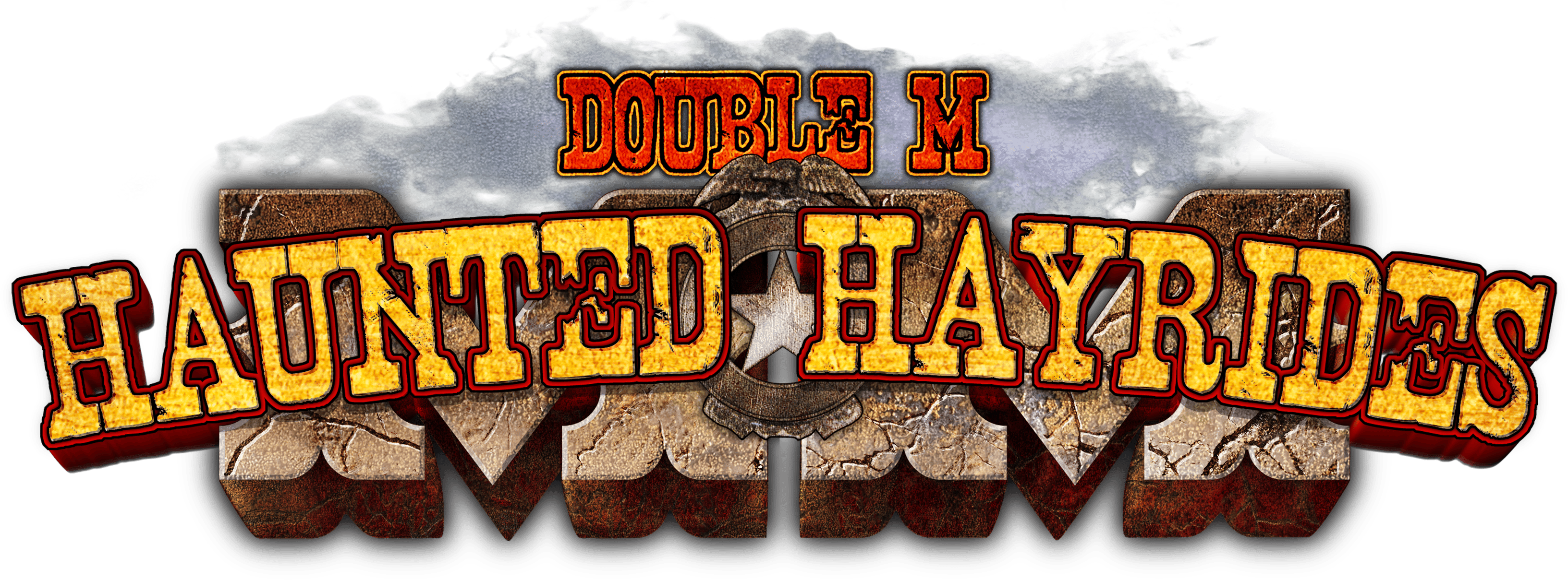 September 24, - Double M Haunted Hayrides Clipart (3600x1330), Png Download