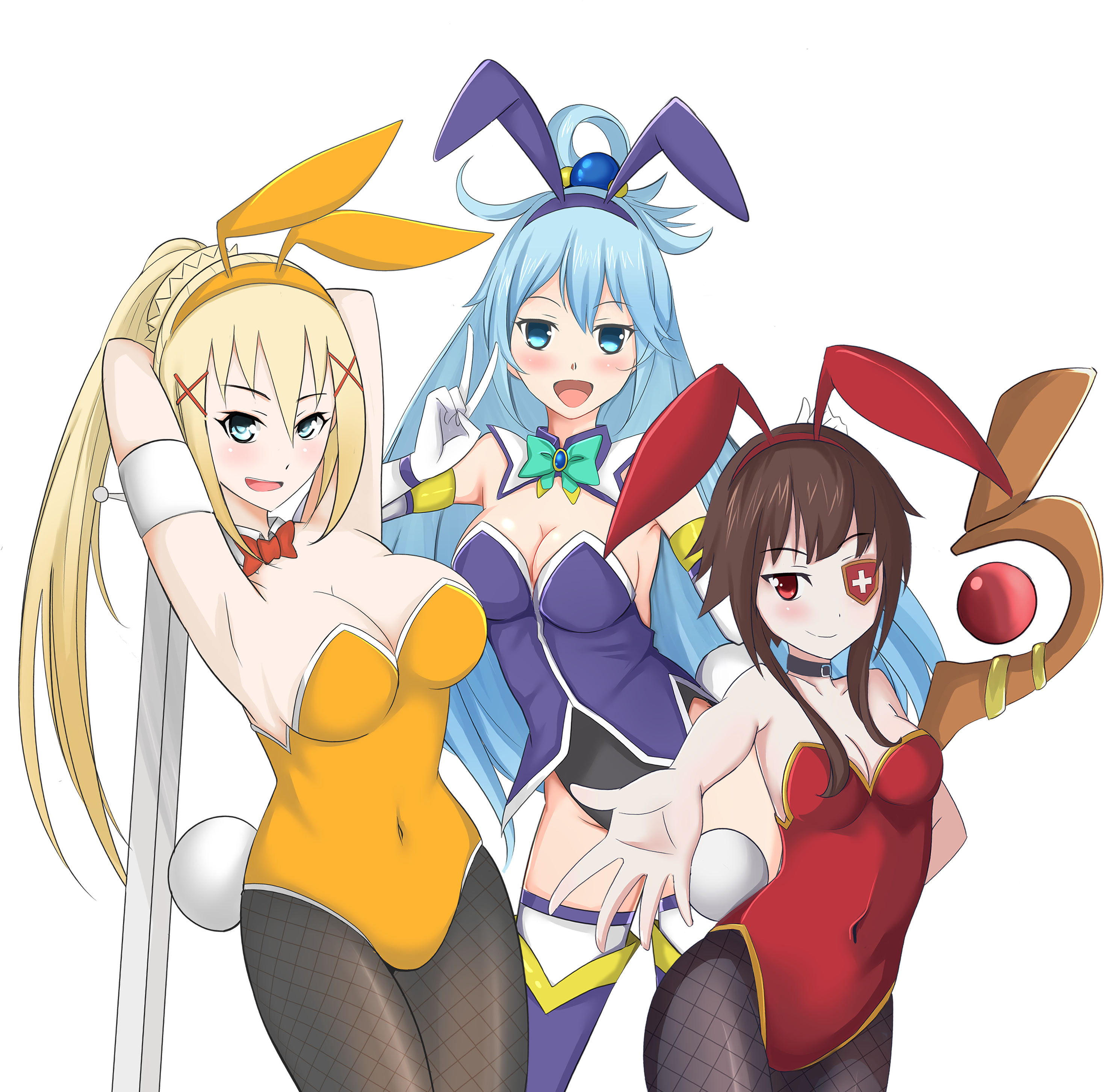 Anime Cartoon Human Hair Color Fictional Character - Darkness Konosuba Clipart (2938x2907), Png Download