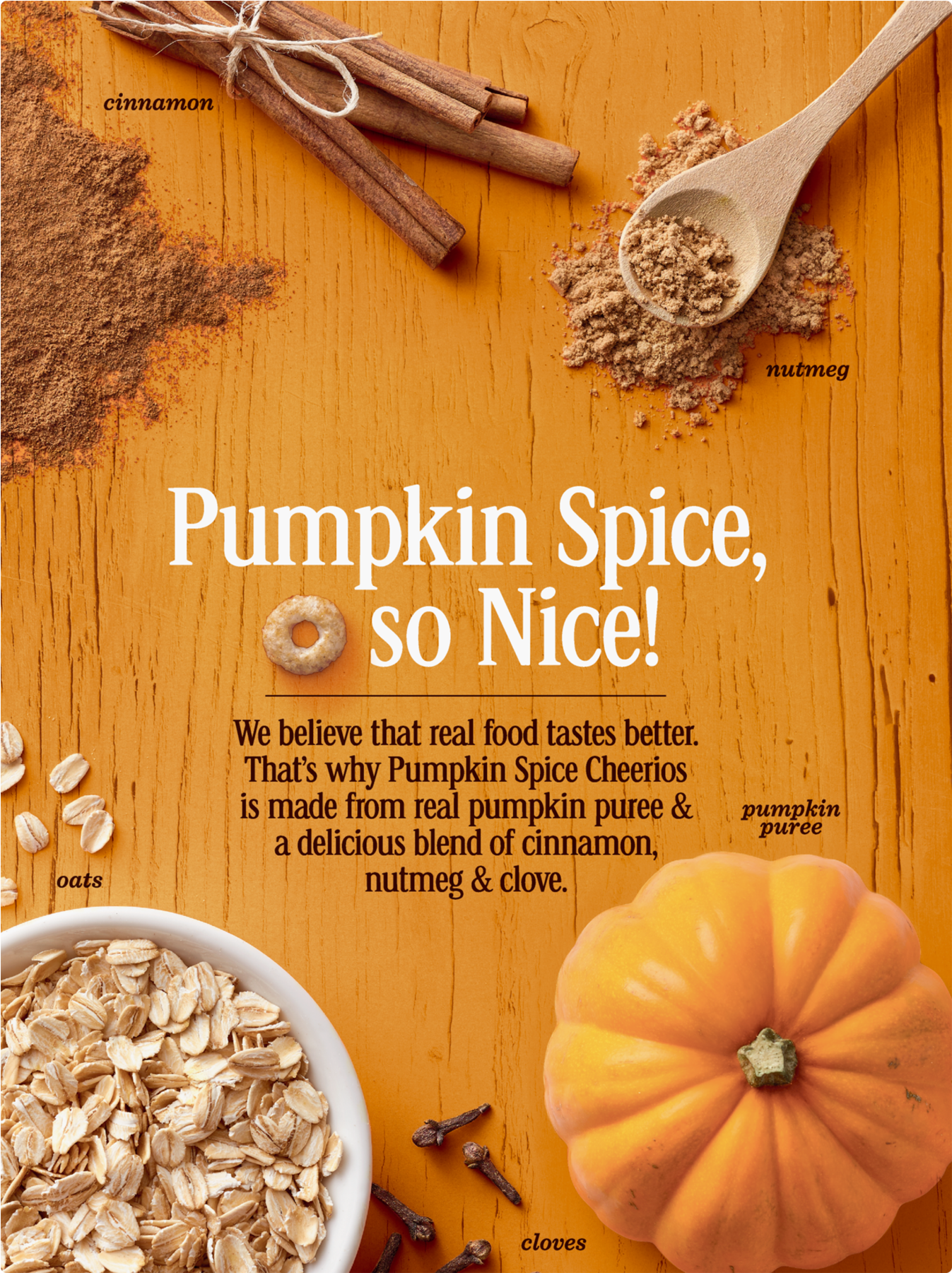 Pumpkin Spice Cheerios, Gluten Free, Cereal With Oats - Cheerios Pumpkin Spice Clipart (1800x1800), Png Download
