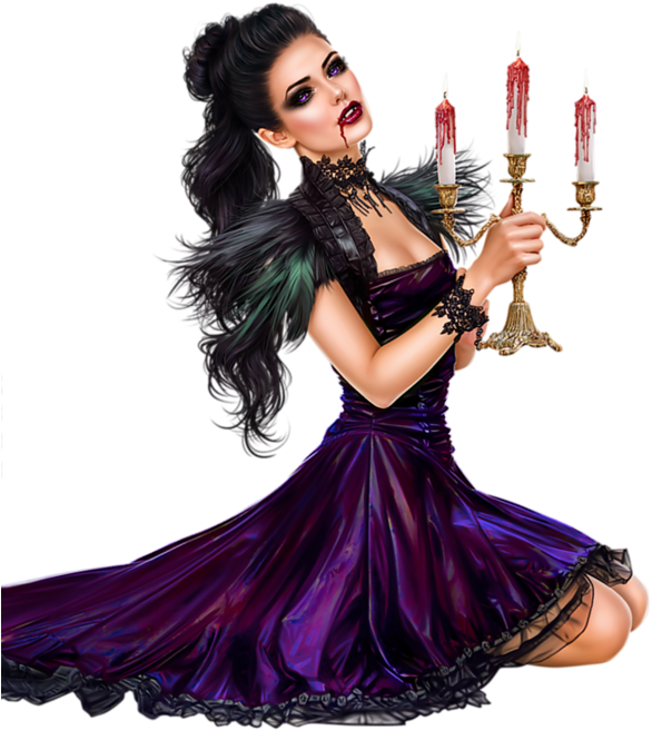 #halloween #woman #vampire #beautiful #girl #femme - Halloween Costume Clipart (600x677), Png Download