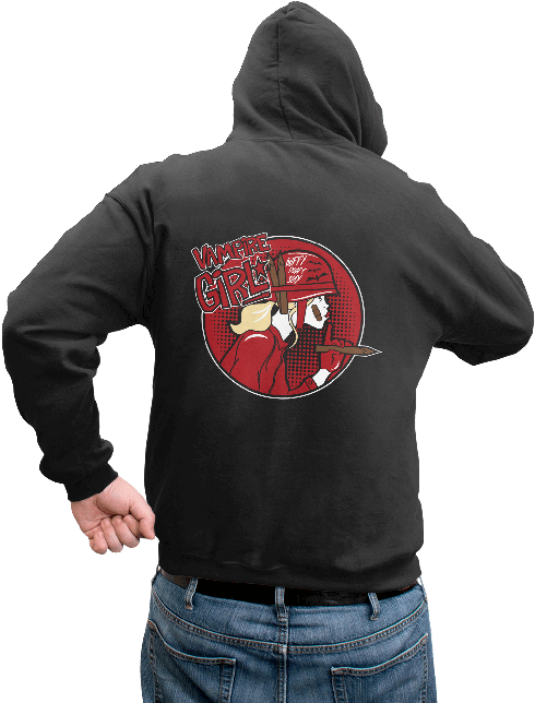Vampire Girl - Hoodie Clipart (650x650), Png Download