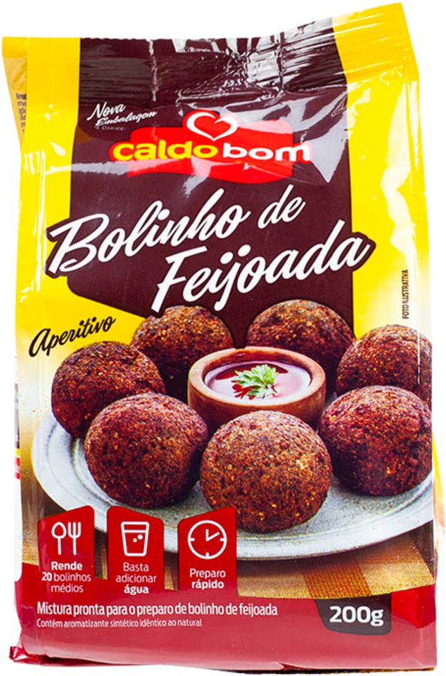 Bolinho De Feijoada Caldo Bom 200g - Biscuit Clipart (1200x1200), Png Download
