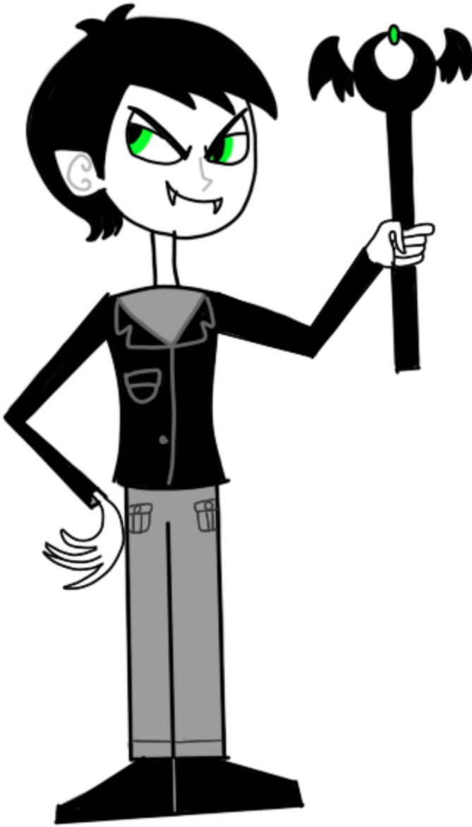 Vampire Boy By Skeletonguard - Cartoon Clipart (670x1191), Png Download