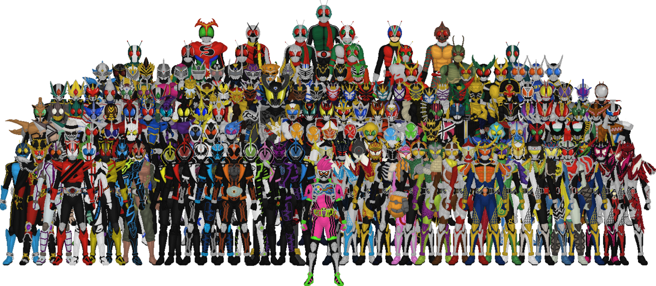 No Caption Provided - All Kamen Riders 2017 Clipart (1352x591), Png Download