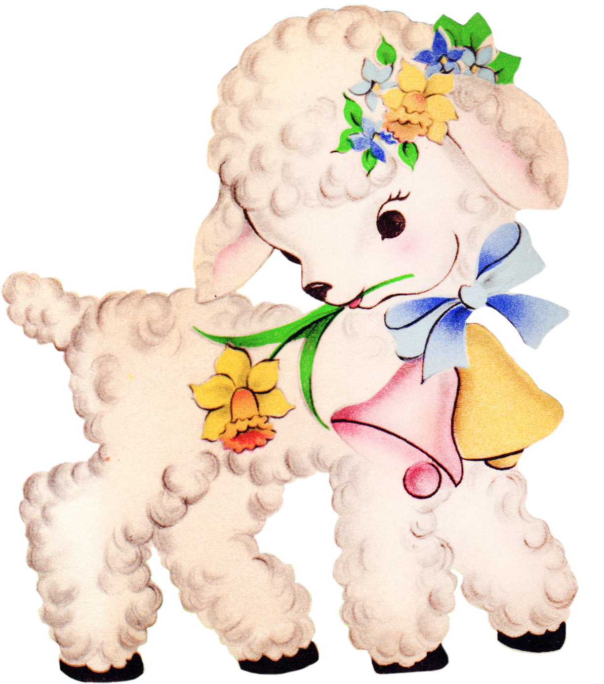 Baby Lamb Clip Art Free 785715 Vintage Lamb Clip Art Png Download Large Size Png Image Pikpng