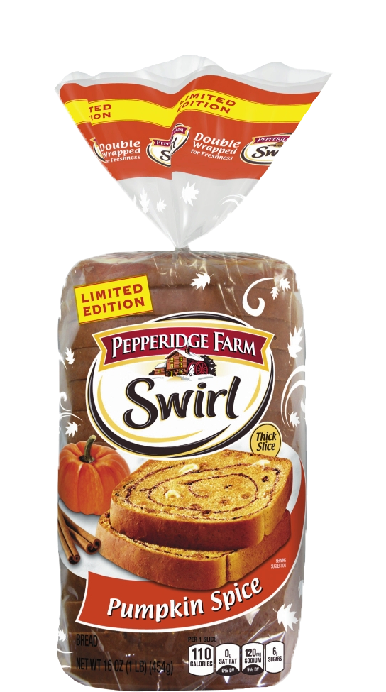 Pumpkin Spice Bread - Pepperidge Farm Clipart (543x1050), Png Download