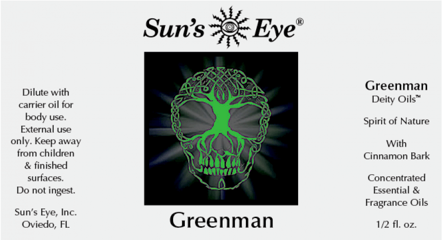 Greenman Diety Oil At All Wicca Store Magickal Supplies, - Graphic Design Clipart (900x900), Png Download