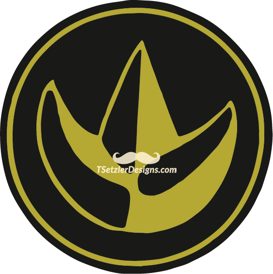 Power Ranger Logos Were Drawn Out For A Power Ranger - Green Ranger Sign Clipart (563x565), Png Download