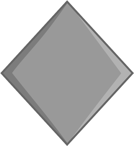 Grey Retoaded Square - Triangle Clipart (563x614), Png Download