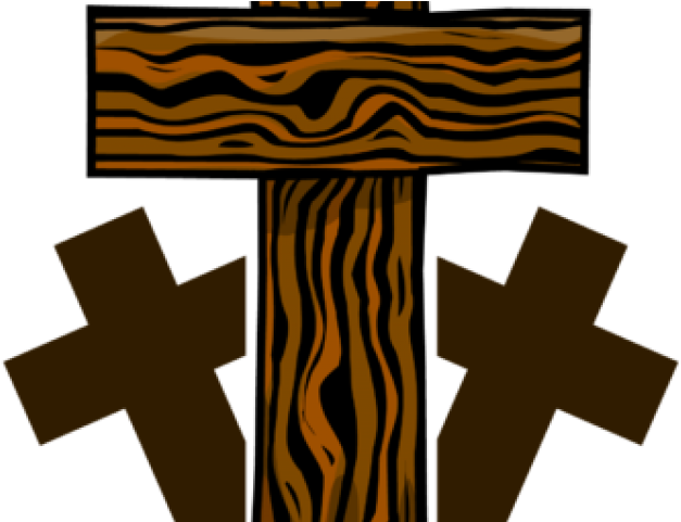 Cross Cliparts Brown - Wooden Transparent Background Cross Clipart - Png Download (640x480), Png Download