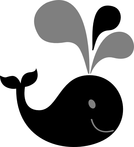 Whale Clipart Black - Png Download (546x598), Png Download
