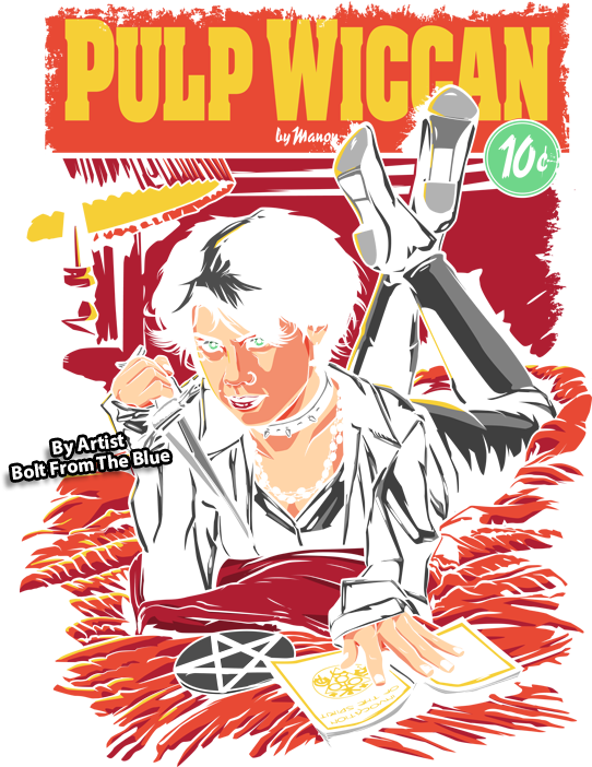 Pulp Wiccan By Boltfromtheblue - Poster Clipart (600x758), Png Download
