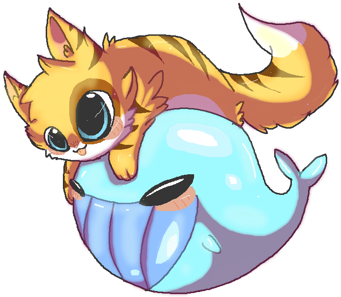 Drawn Whale Cute Chibi - Cartoon Clipart (694x605), Png Download