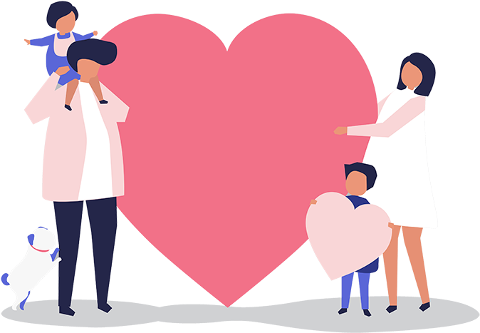 Family Love - Heart Clipart (800x598), Png Download