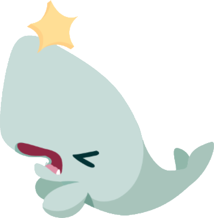 #cute #fish #cuteanimal #cutefish #whale #freetoedit Clipart (709x724), Png Download