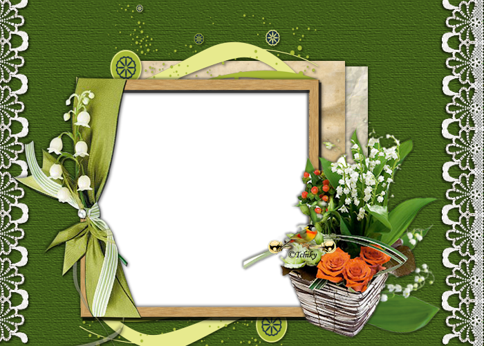 Cadre Muguet B - Picture Frame Clipart (700x500), Png Download