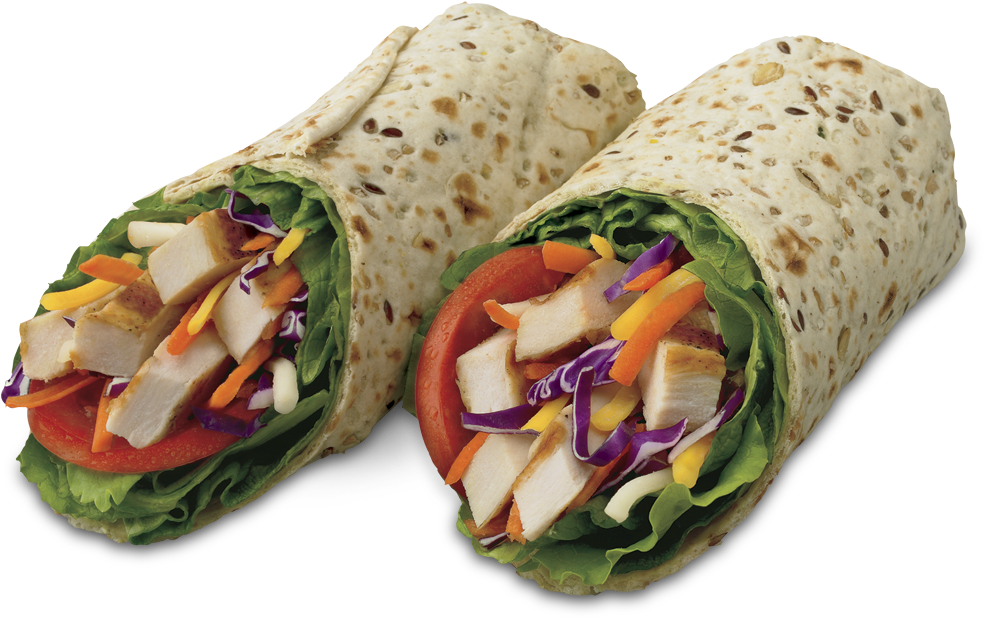 Flatbread Wrap Idea - Chickfila Wraps Clipart (1014x624), Png Download