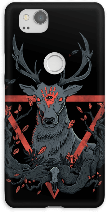 Deer Case Pixel - Smartphone Clipart (484x800), Png Download