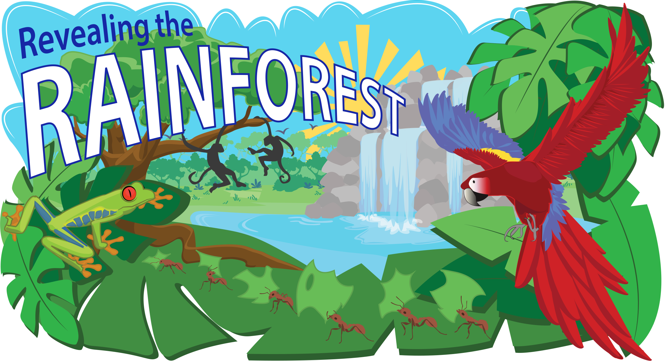 Tropical Rainforest Biome Clipart (2289x1243), Png Download