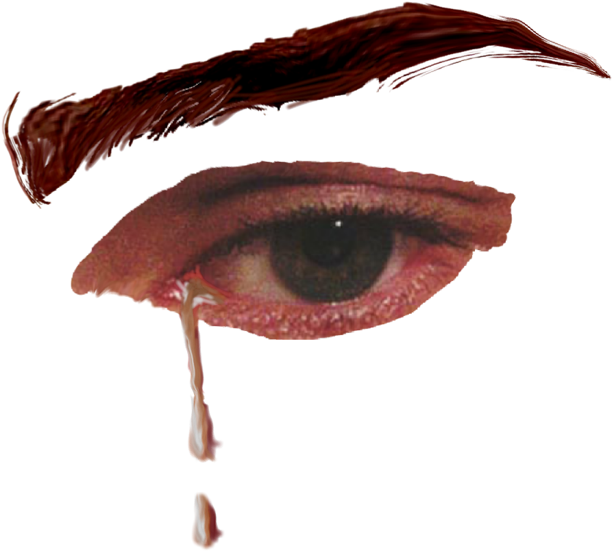 #eye #crying - Close-up Clipart (1024x1005), Png Download