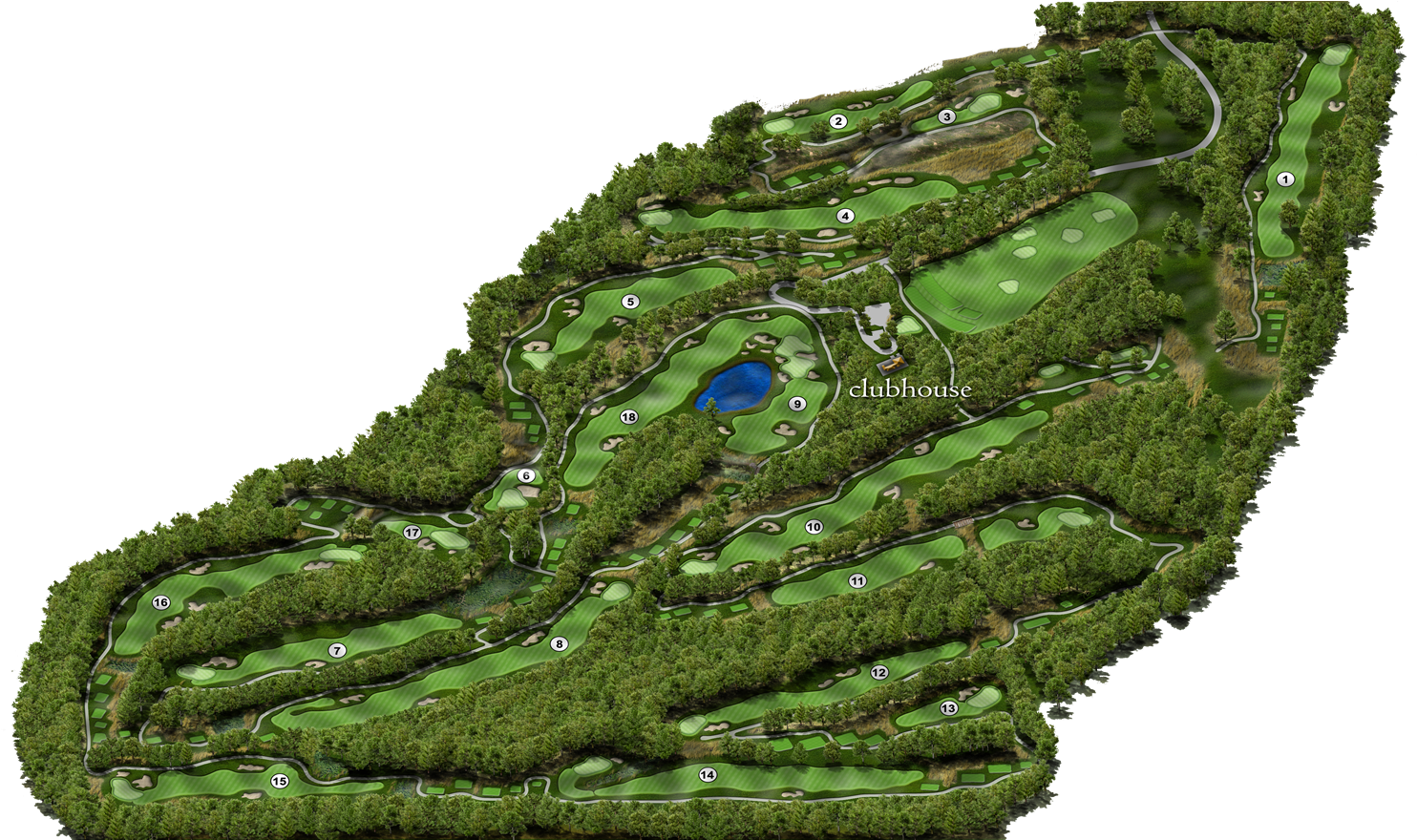 Course Tour - Salish Cliffs Golf Club Clipart (1500x879), Png Download