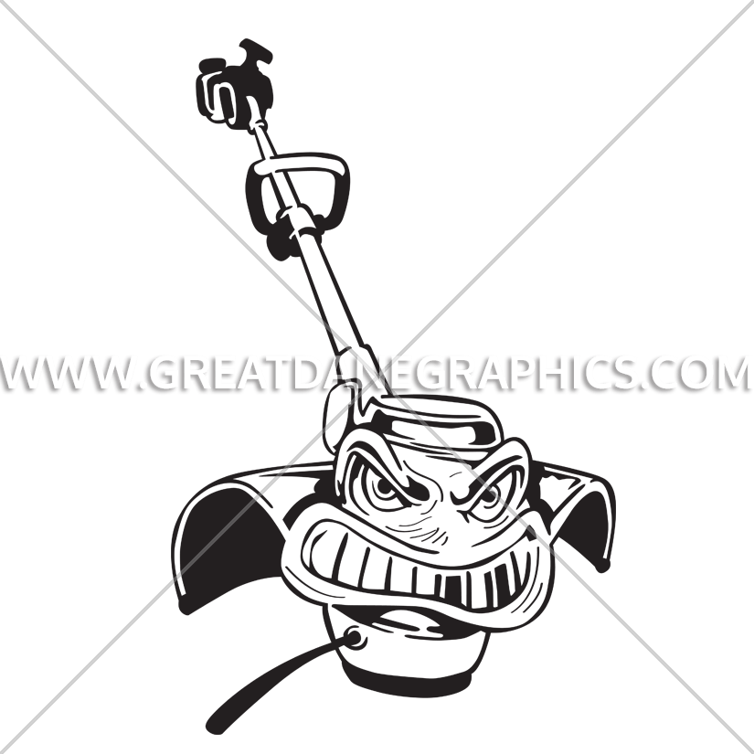 Lawn Mower Clipart Sketch - Weed Eater Clip Art - Png Download (825x825), Png Download
