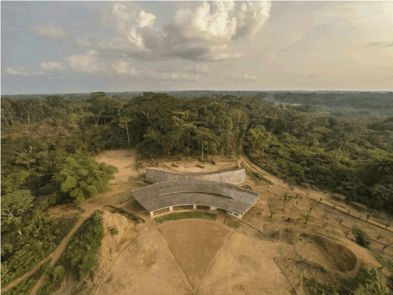 Courtesy Of Mass Design Group - Aerial Photography Clipart (1024x576), Png Download