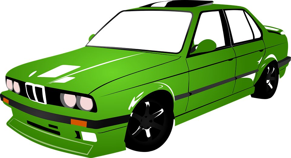 Bmw Car Green Vehicle Automobile Auto Transport - Bmw Clipart (960x523), Png Download