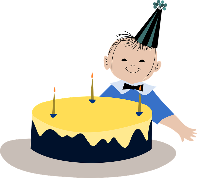 Birthday Boy Cartoon - Doğum Günü Çocuklar Png Clipart (798x720), Png Download