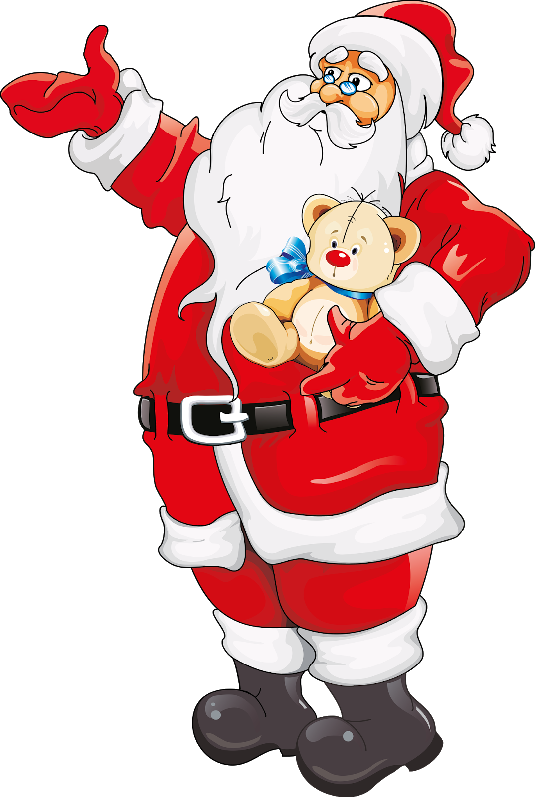Father Christmas, Santa Christmas, Saint Nicholas, - 卡通 聖誕 貓 Clipart (1073x1600), Png Download