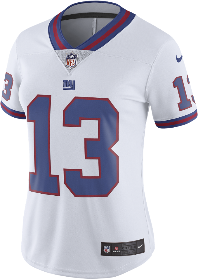 Nike Nfl New York Giants Color Rush Limited Women's - Sports Jersey Clipart (1000x1000), Png Download